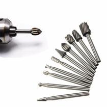 10 Fresa Lima Rotativa Metal Duro Escarear Madeira Aço Ferro