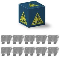 10 Fusíveis Lâmina 25A Universal Cristal AMS 16025