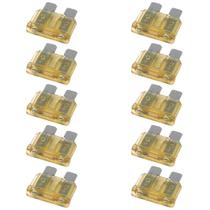 10 Fusíveis Lâmina 40A Universal Ambar AMS 16040