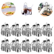 10 Galheteiro Porta Azeite Vinagre 4pçs Suporte Guardanapo