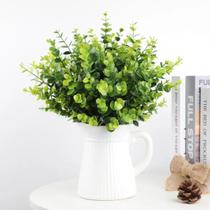 10 Galhos De eucalipto folhagem 35cm artificiais Hastes