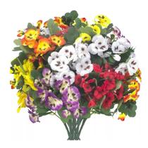 10 galhos de flores primavera artificiais buque decoração 10 galhos de flores primavera artificiais buque decoração