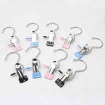 10 Ganchos Para Organização E Secagem Prendedores De Roupas