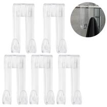 10 Ganchos Transparente Cabide Encaixável para Pendurar