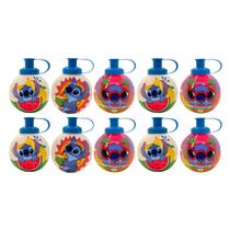 10 Garrafa Infantil Bola Lembrancinha Stitch 500ml Com Alça 10 Garrafa Infantil Bola Lembrancinha Stitch 500ml Com Alça