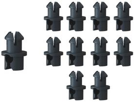 10 Grampo Bucha Maçaneta Porta Gol Parati Saveiro G2 G3 Preta