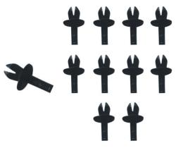 10 Grampo Bucha Rebite Fixação Spoiler Friso Moldura Beetle Bora Golf Polo Santana T-Cross UP