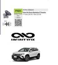 10 Grampo do Forro Lateral da Porta Dianteira e Traseira T-Cross (20/23) Taos (22/23)-P1025