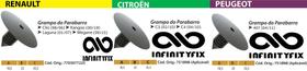 10 Grampo do Parabarro - Renault Clio Kangoo Laguna Megane Citroen C3 Citroen C4 - Peugeot 407 - P99