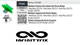 10 Grampo Moldura Superior Porta Mala Onix 2020/2021-P688 10 Grampo Moldura Superior Porta Mala Onix 2020/2021-P688