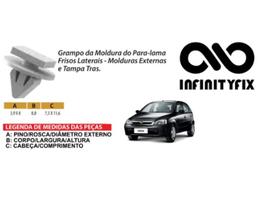 10 Grampo Molduras Externas Para-Lama Frisos Laterais TampaTraseira Corsa 02/12 Montana 04/10 p45