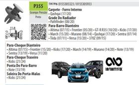 10 Grampo Parachoque Grelha Churrasqueira Altima 07/15) Frontier 15/20)-P356