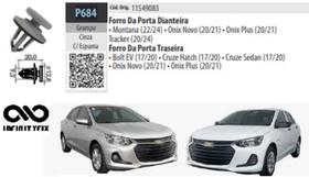 10 Grampo Presilha Forro Porta Cruze/Cobalt/Cruze/Malibu/Onix/Sonic/Spin/Tracker-P684 10 Grampo Presilha Forro Porta Cruze/Cobalt/Cruze/Malibu/Onix/Sonic/Spin/Tracker-P684