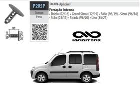 10 Grampos de Forração Forro Interna Preto Fiat Doblo Ducato Uno Palio Siena Stilo Strada Ram 700
