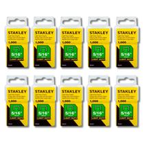 10 Grampos Grampeador 8mm 5/16" Stanley Tapeceiro Marceneiro Pistola Profissional Manual Estofado