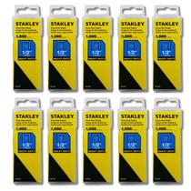 10 Grampos Grampeador Stanley Heavy Duty 12mm 1/2 Pol. Tapeceiro Marceneiro Estofado Pistola Manual