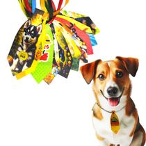 10 Gravatinhas Cetim Sublimada Dia dos Pais Pet Cão e Gato G