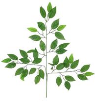 10 haste galhos planta artificial folhagem de fícus 57cm