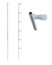 10 Hastes Estrela 1 Mt para Cerca Elétrica c 6 Isoladores