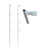 10 Hastes Estrela 75cm para Cerca Elétrica c 4 Isoladores