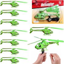 10 Helicópteros que Voa a Corda de Brinquedo Atacado Festa p/ Sacolinha Surpresa