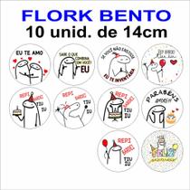 10 imagens FLORK BENTO CAKE: de 14 cm papel arroz - RECORTADAS - acfnet