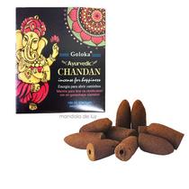 10 Incensos - Cone Backflow Chandan Ganesha Cascata Goloka 10 Incensos - Cone Backflow Chandan Ganesha Cascata Goloka