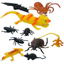 10 Insetos Brinquedo Pegadinha Susto Rato Morcego Aranha 10 Insetos Brinquedo Pegadinha Susto Rato Morcego Aranha