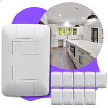 10 Interruptor (apagador) Duplo Simples Tramontina aria branco 6a 250v 10 Interruptor (apagador) Duplo Simples Tramontina aria branco 6a 250v