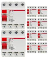 10 Interruptor Diferencial Residual Dr 63a 4 Polos 30ma Steck