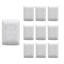 10 Interruptor Duplo Tecla Simples 6A Branco Aria Tramontina