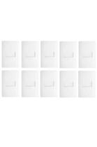 10 Interruptor Paralelo Horizontal Habitat Branco Fame 2297 10 Interruptor Paralelo Horizontal Habitat Branco Fame 2297