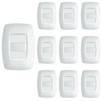 10 Interruptor Simples Fame Elegance Com Placa 4X2 Branco 10 Interruptor Simples Fame Elegance Com Placa 4X2 Branco