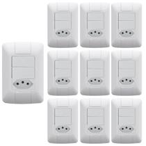 10 Interruptores 2 Simples Tomada Tecla 10A Aria Tramontina 10 Interruptores 2 Simples Tomada Tecla 10A Aria Tramontina