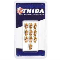 10 Jack Dourado Stereo Estereo P10 1/4" Instrumento Musicais