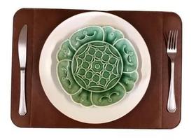 10 Jogo Americano Mesa Em material sintético Dupla Face Pvc