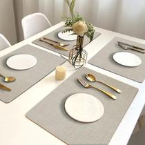 10 Jogo Americano Napoli Bege Impermeável Pvc