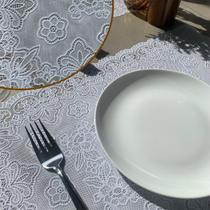 10 Jogo Americano Rendado Mandala Plástico 10 Lugares 30x46 10 Jogo Americano Rendado Mandala Plástico 10 Lugares 30x46