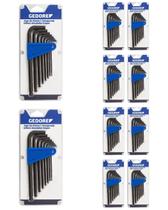 10 Jogo De Chave Hexagonal Longa 3/32 A 3/8 Gedore 8 Peças