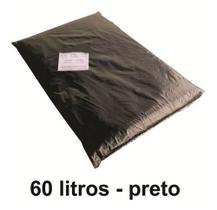 10 Kg Saco De Lixo 60 Litros Preto Reforçado 60l 0,15 Micras