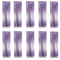 10 Kit com 2 Canudos de Inox + Escova para Limpeza 10 Kit com 2 Canudos de Inox + Escova para Limpeza