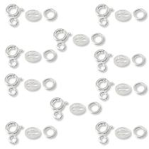 10 Kit Fecho Boia Timbre Placa 925 Argola Aberta Montagem Prata 925 10 Kit Fecho Boia Timbre Placa 925 Argola Aberta Montagem Prata 925