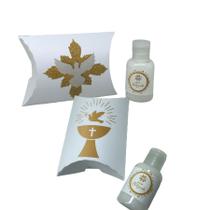 10 Kit Lembrança de Batizado com Caixinha com Hidratante