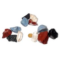 10 Kit Pedra Bruta Natural 4 Elementos Terra Fogo Ar e Água