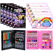 10 Kits Colorir Escolar Canetinha Lembrança Sacola Surpresa 10 Kits Colorir Escolar Canetinha Lembrança Sacola Surpresa