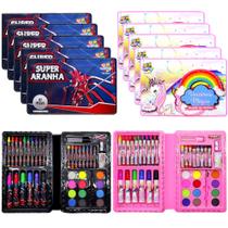 10 Kits Escolar Canetinha Colorir Lembrança Sacola Surpresa 10 Kits Escolar Canetinha Colorir Lembrança Sacola Surpresa