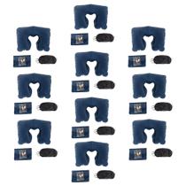 10 Kits Para Viagem - Almofada - Tapa Olho e Protetor Auricular