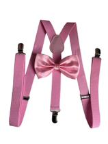 10 Kits Suspensório + Gravata Borboleta Adulto E Infantil R:244/247