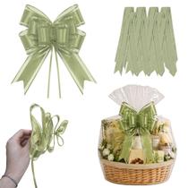 10 Laço Mágico Pronto Fácil Grande Liso Presente Cesta Luxo Cor:Verde