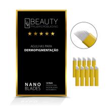10 Lâminas Lov Beauty Nano Blade 12 Flex 0.18mm Com Anvisa
